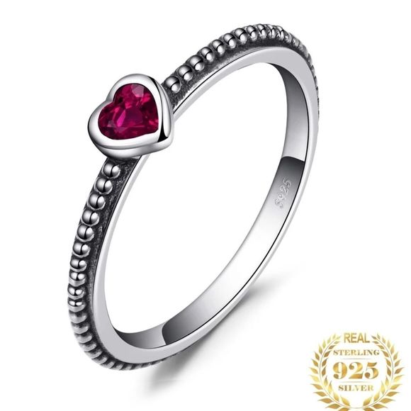 None Jewelry - Red Heart Ring